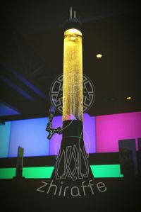 zhiraffe beverage dispenser with top LED illumination